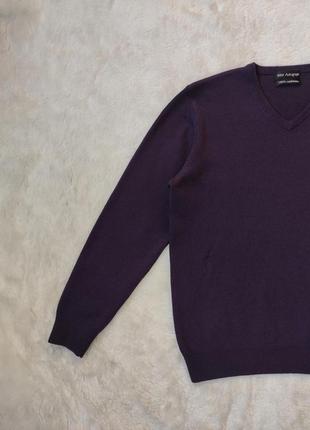 Фиолетовый натуральный кашемировый свитер джемпер люкс шерсть кашемир с дефектом! женский пуловер4 фото