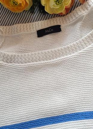 Актуальний светр джемпер пуловер смужка батал4 фото