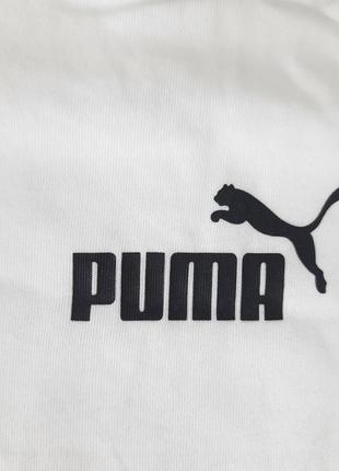 Оригінальна біла футболка puma ess small logo tee / 586668024 фото