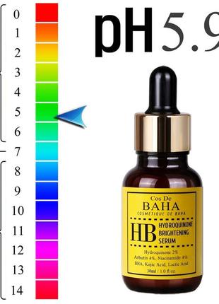 Інтенсивна сироватка проти пігментації з гідрохіноном cos de baha hydroquinone brightening serum3 фото