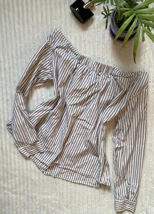 Рубашка спущенные плечи h&m