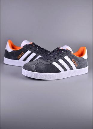 Женские кроссовки adidas gazelle gray