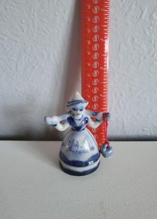 Делфтська порцеляна дзвоники леді делфтский фаянс фарфор колокольчики леди