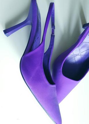 Туфли бекслинги фиолетовые р.39-40
