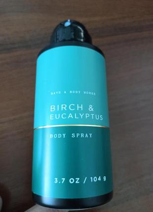 Парфюмированный дезодорант береза и эвкалипт сша bath and body works Ausa