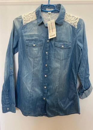Сорочка джинсова