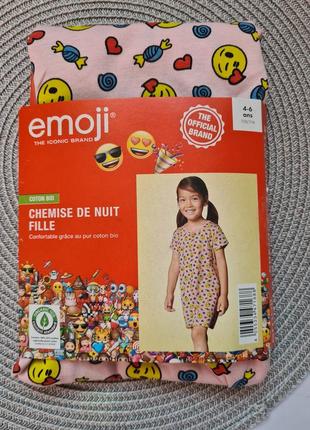 Lupilu emoji платье пижама ночнушка для девочки 110/116 р.