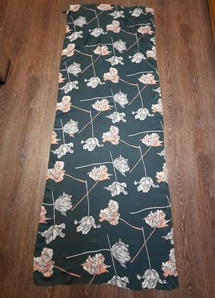 Брендовый 100% шелк роскошный палантин крупный шарф от jigsaw в цветах