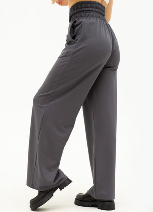 Спортивные свободные широкие брюки с двойной резинкой 3 цвета2 фото