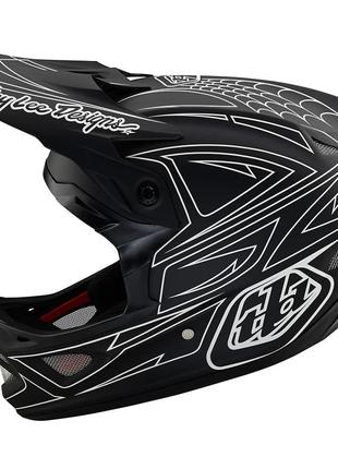 Вело шлем tld d3 fiberlite helmet [spiderstripe blk] md