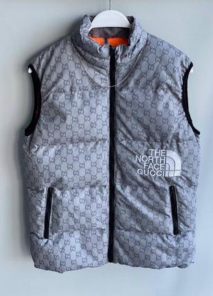 Жилет the north face gray