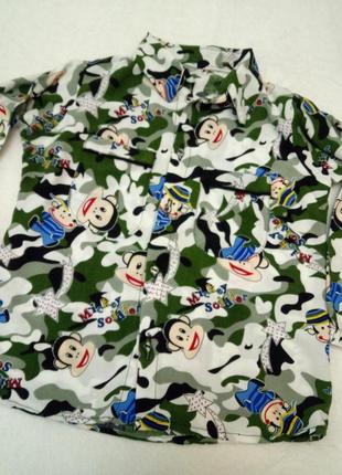 Рубашка пижамная рубашка mickey soldier.