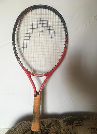 Ракетка теннисная для тенниса детская красная