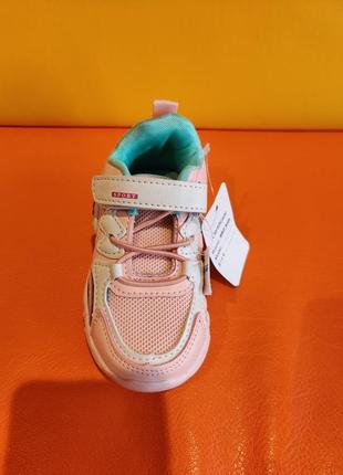 Легенькі кросівки для дівчинки рожеві 23-26 детские кроссовки для девочки розовые деми bbt2 фото
