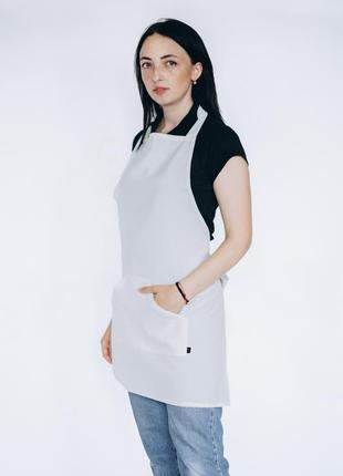 Фартук с нагрудником mors vsetex белый