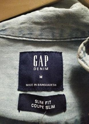 Джинсовая рубашка gap4 фото
