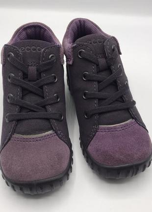 Оригинальные ботинки детские кожаные (замш) ecco