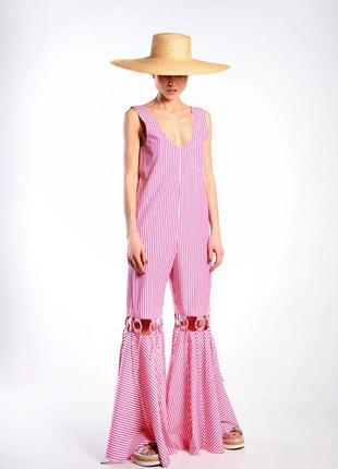 Новый комбинезон клеш морской в полоску от украинского дизайнера