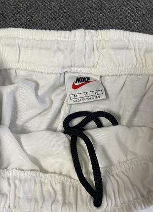 Винтажные шорты nike белого цвета логотип хлопка4 фото