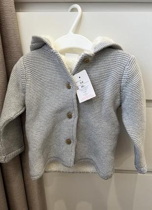 Теплая курточка кардиган