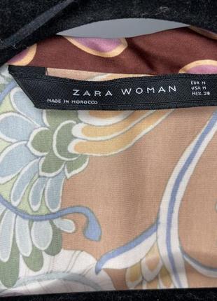 Сатинова блуза кардиган zara3 фото