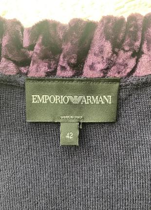 Кофта, короткий рукав, шерсть, оригинал, люкс бренд, emporio armani2 фото