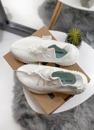 Крутые adidas yeezy boost в полностью белом цвете (весна-лето-осень)😍2 фото