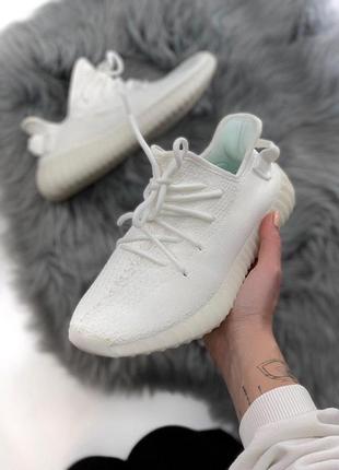 Крутые adidas yeezy boost в полностью белом цвете (весна-лето-осень)😍8 фото