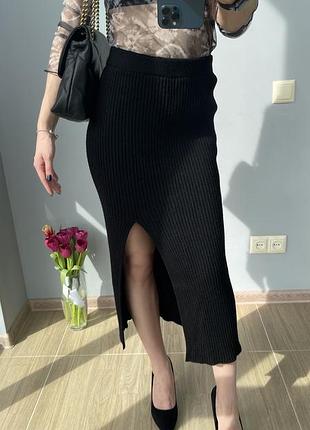 Юбка в рубчик zara 2