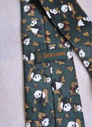 Галстук с пандами   "gentleman"3 фото