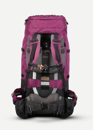 Жіночий туристичний рюкзак для трекінгу forclaz mt900 (60л + 10л) 71 x 45  x 37см бордовий4 фото