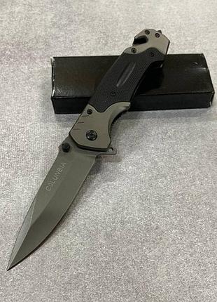 Долговечный складной нож 23 см со стропорезом и стеклобоем, полуавтоматический карманный ножик ак3626, gp1