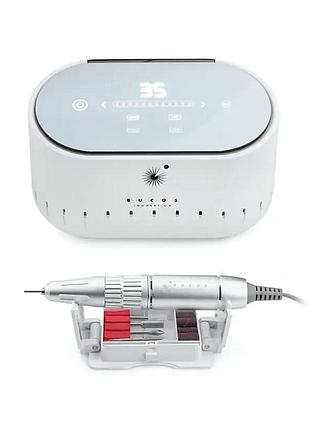 Фрезер для манікюру bucos nail drill х3 pro powdery, бірюзовий