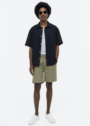 H&m шорты хлопок эластичная талия