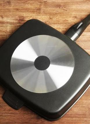 Сковорода гриль magic pan на 5 відділень, сковорода алюмінієва з антипригарним покриттям2 фото