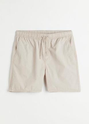 H&m шорты хлопок эластичная талия