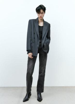 Прямые длинные джинсы zara woman, 34, 36р, оригинал3 фото