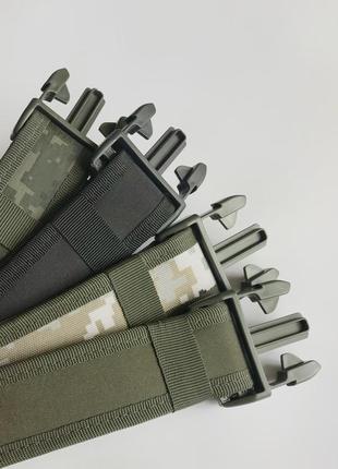 Ремінь тактичний зелений чорний піксель пояс чоловічий військовий під форму зсу