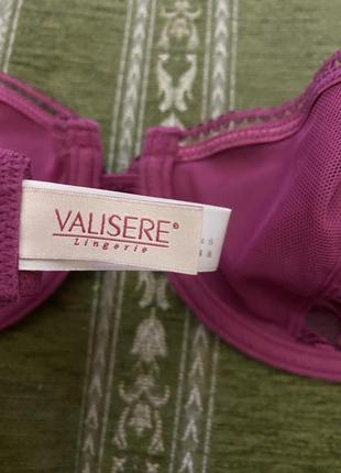 Шикарний, базовий, ажурний, бюстгальтер, вишневого кольору, від дорогого бренду: valisere lingerie 🌺10 фото