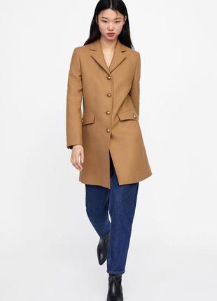Zara manteco пальто шерсть премиум коллекция2 фото