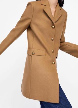 Zara manteco пальто шерсть премиум коллекция7 фото