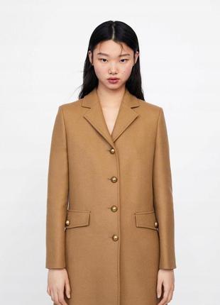 Zara manteco пальто шерсть премиум коллекция1 фото
