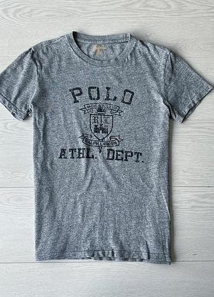 Футболка поло сіра polo ralph lauren