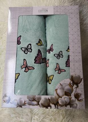 Набір рушників подарунковий баня обличчя мікрофібра4 фото