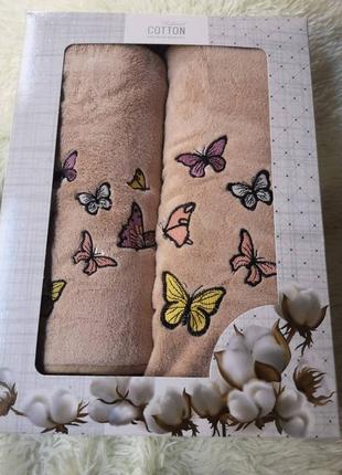 Набір рушників подарунковий баня обличчя мікрофібра6 фото