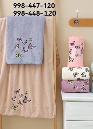 Набір рушників подарунковий баня обличчя мікрофібра7 фото
