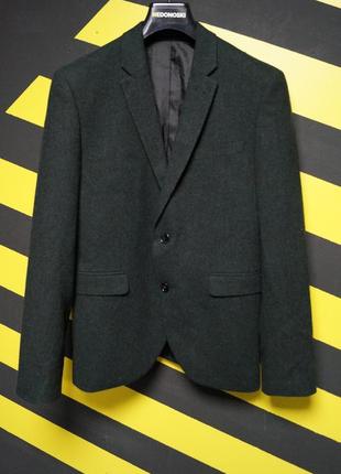 Пиджак блейзер зауженного кроя с шерстью skinny fit