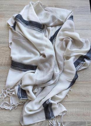 Жіночий кашеміровий палантин модний шарф великий з бахромою4 фото