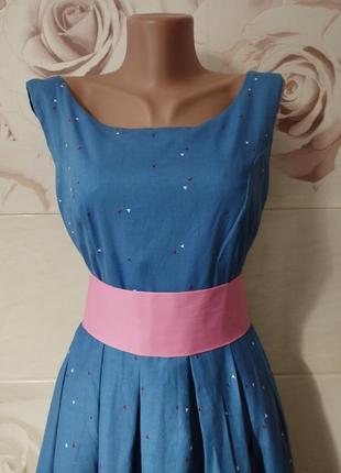 Современное платье lindy bop в стиле 50-х новое с биркой3 фото