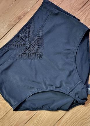 Комплект жіночих трусиків із 2 штук, розмір xl/xxl, колір чорний